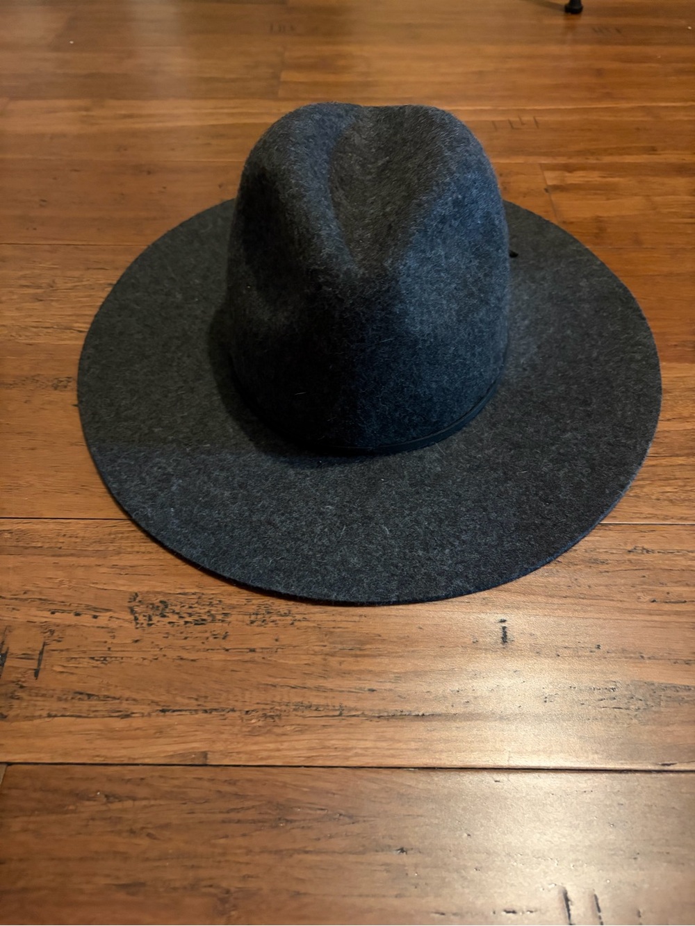 Banana Republic Dark Gray Wide-Brim Wool Fedora